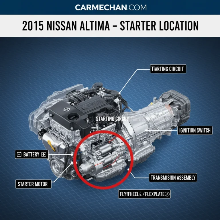 2015 Nissan Altima Starter Location: Visual DIY Guide 2026