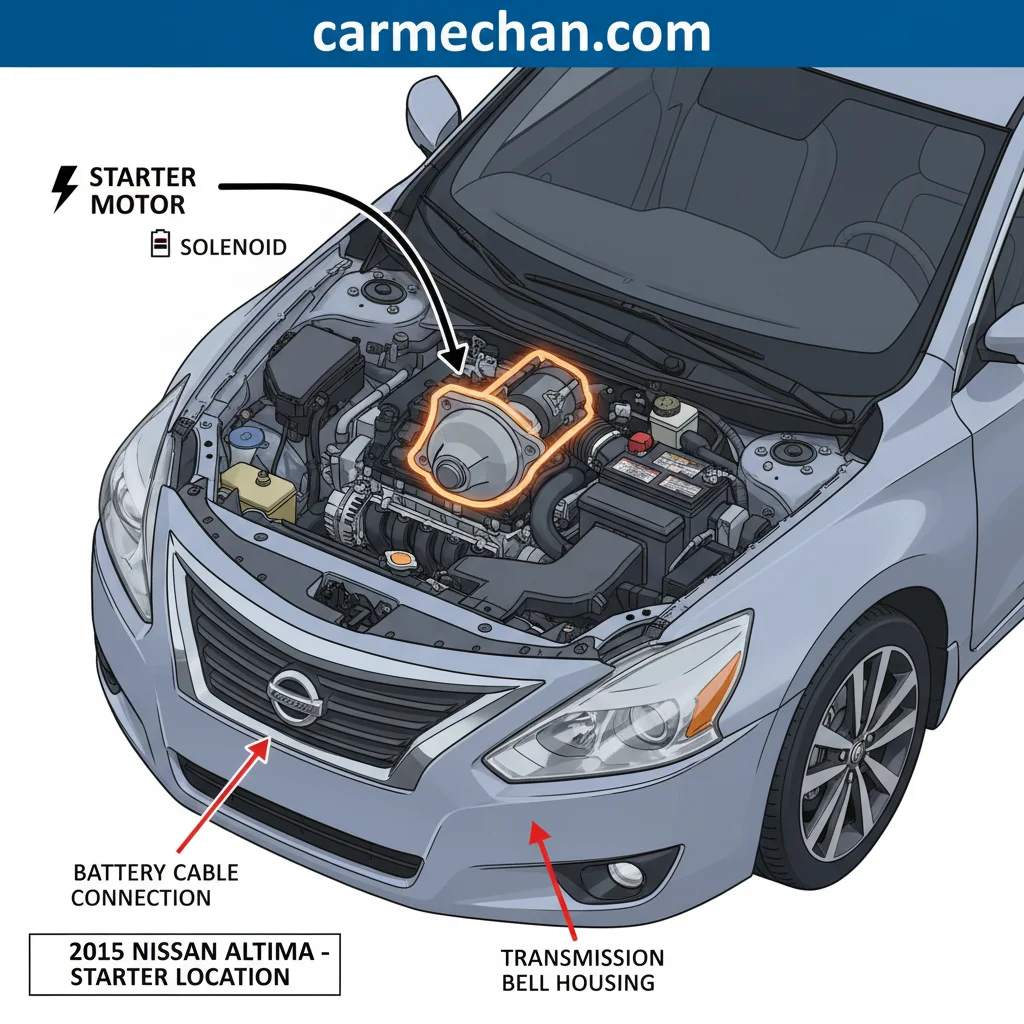 2015 nissan altima starter location annotated diagram