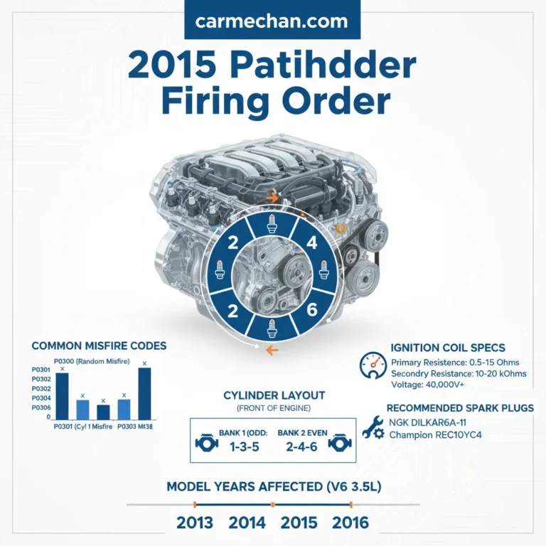 2015 Nissan Pathfinder Firing Order: Diagram and Fix Guide 2026