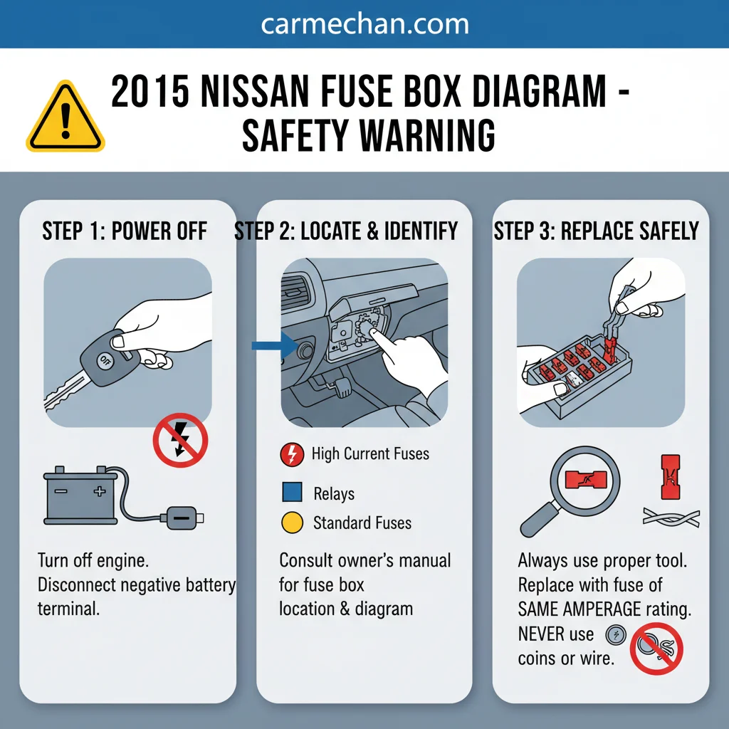 2015 nissan rogue fuse box diagram safety warning infographic
