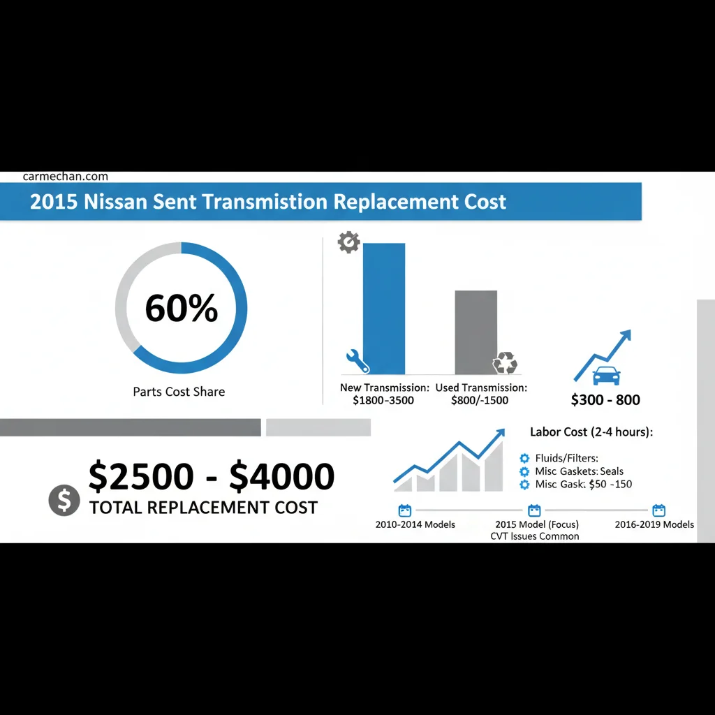 2015 nissan sentra transmission replacement cost data visualization chart