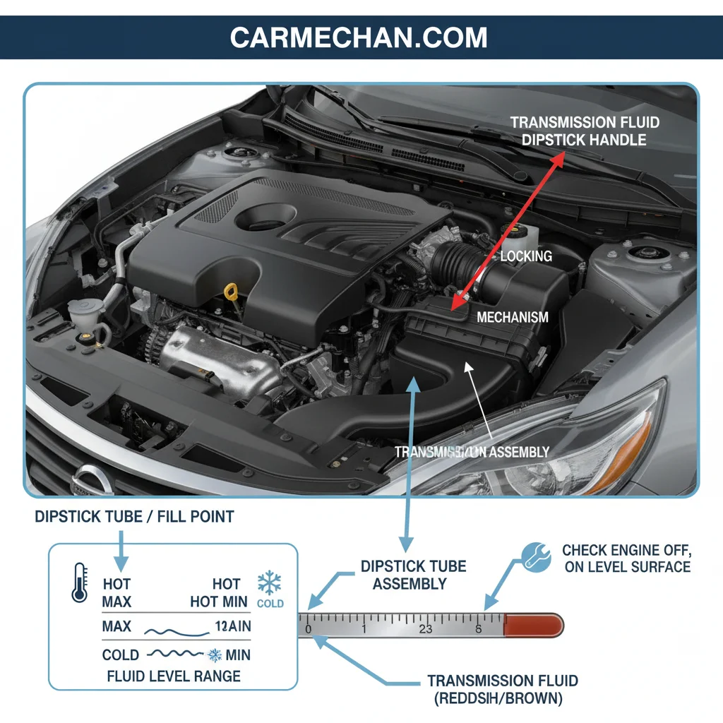 2016 nissan altima transmission dipstick annotated diagram
