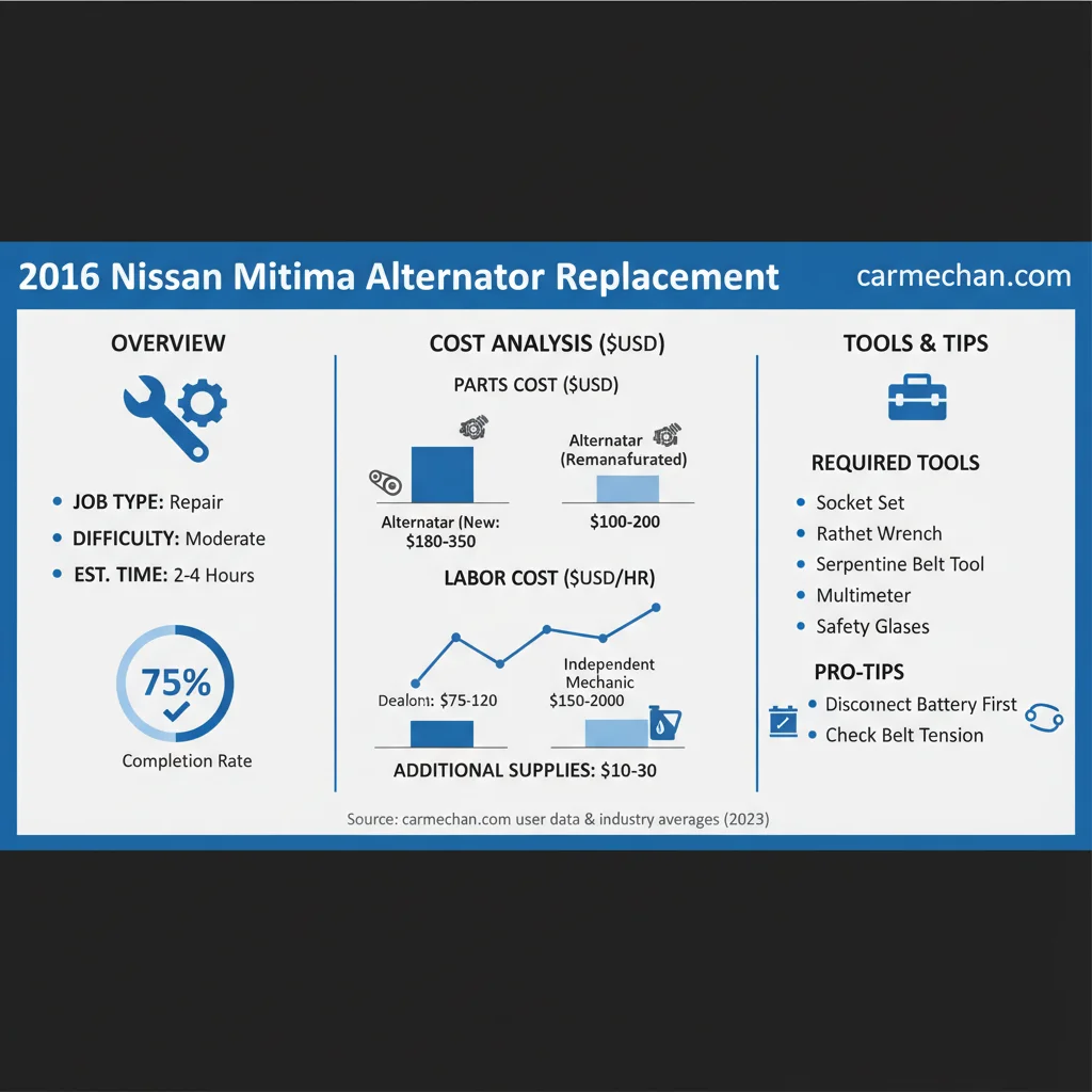 2016 nissan maxima alternator replacement data visualization chart