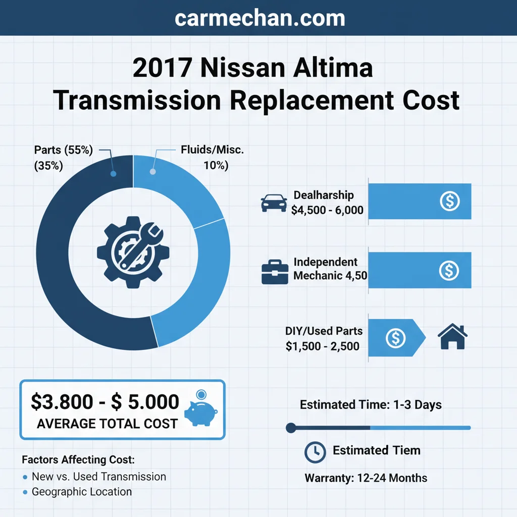 Real 2017 Nissan Altima Transmission Replacement Cost Case Study
