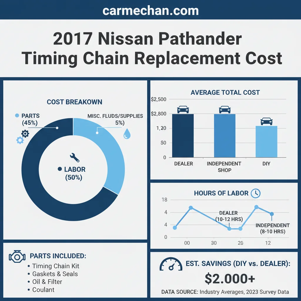 2017 nissan pathfinder timing chain replacement cost data visualization chart