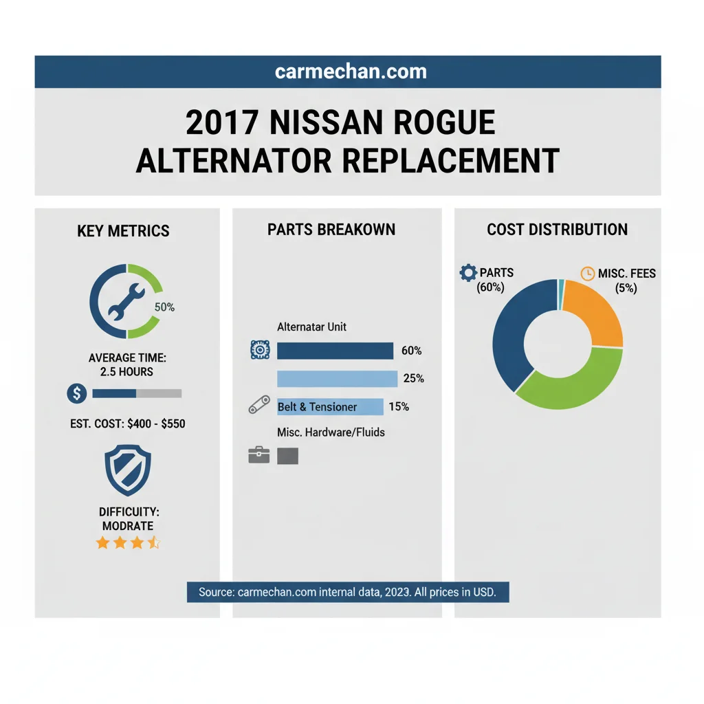 2017 nissan rogue alternator replacement data visualization chart