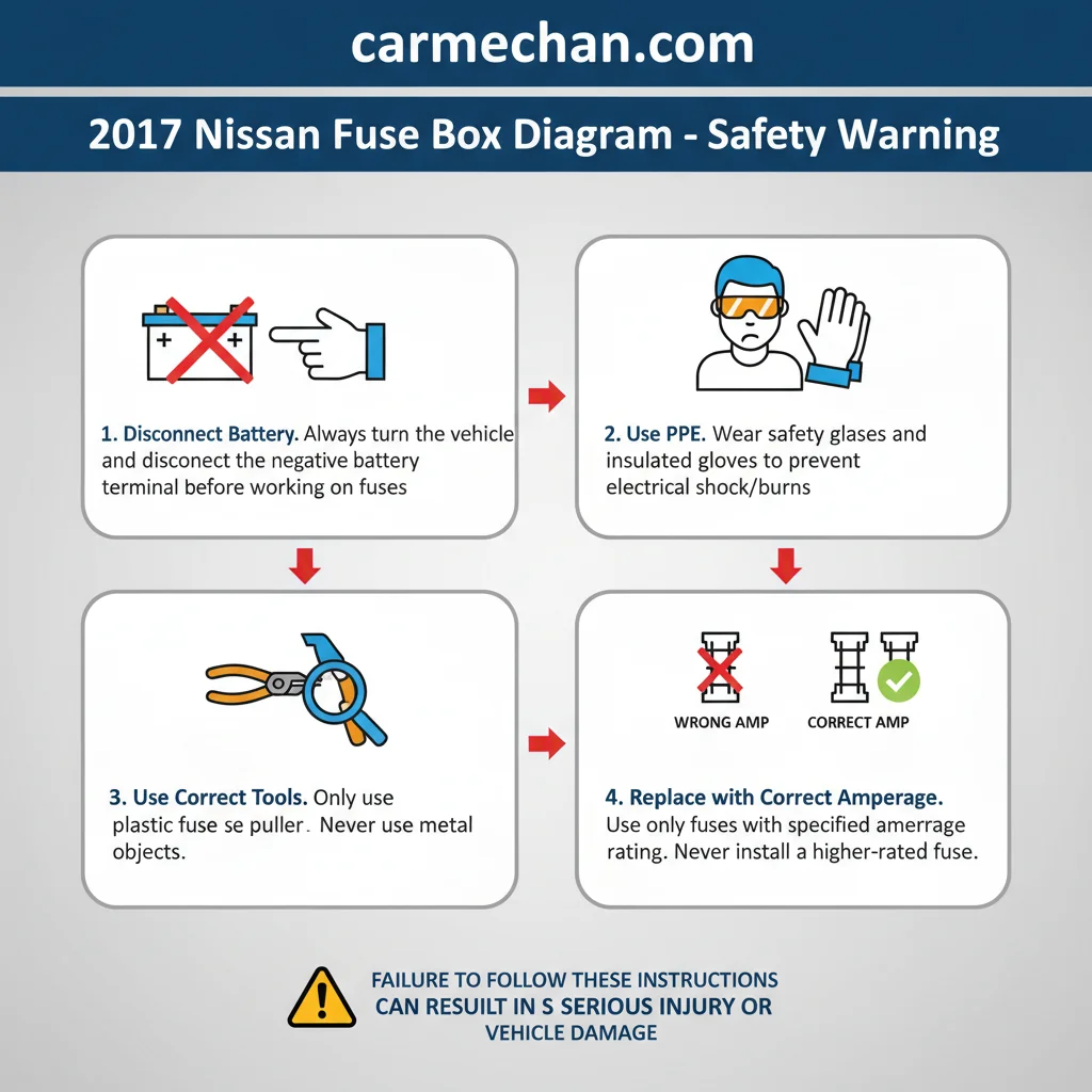 2017 nissan rogue fuse box diagram safety warning infographic