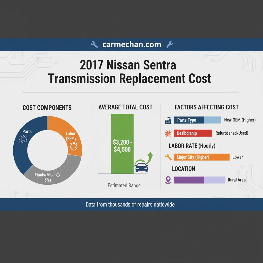 2017 nissan sentra transmission replacement cost data visualization chart