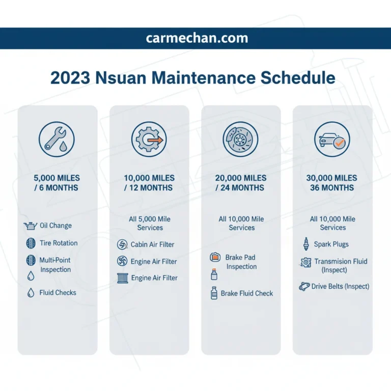 2023 Nissan Rogue Maintenance Schedule: Complete Service Guide 2026