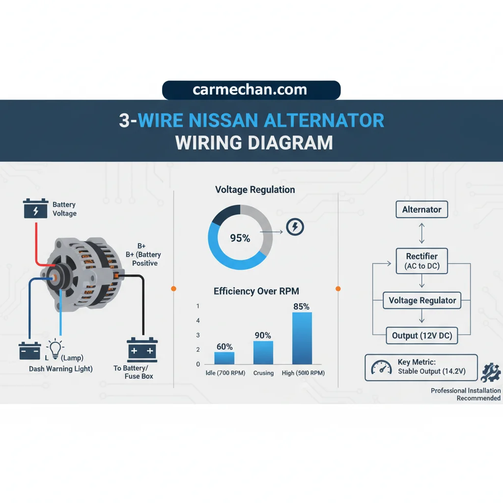 3 wire nissan alternator wiring diagram data visualization chart