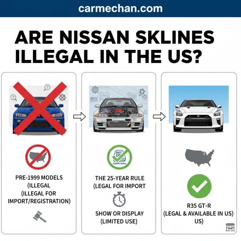 Are Nissan Skylines Illegal in the US? Import Laws Explained 2026