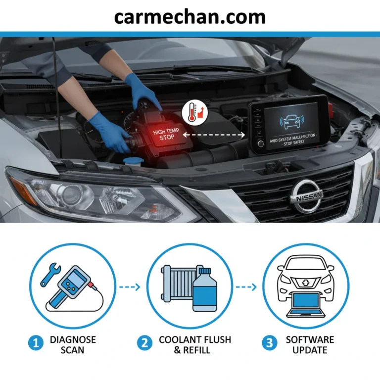 Nissan AWD High Temp Stop Vehicle Warning: Real Troubleshooting Guide 2026