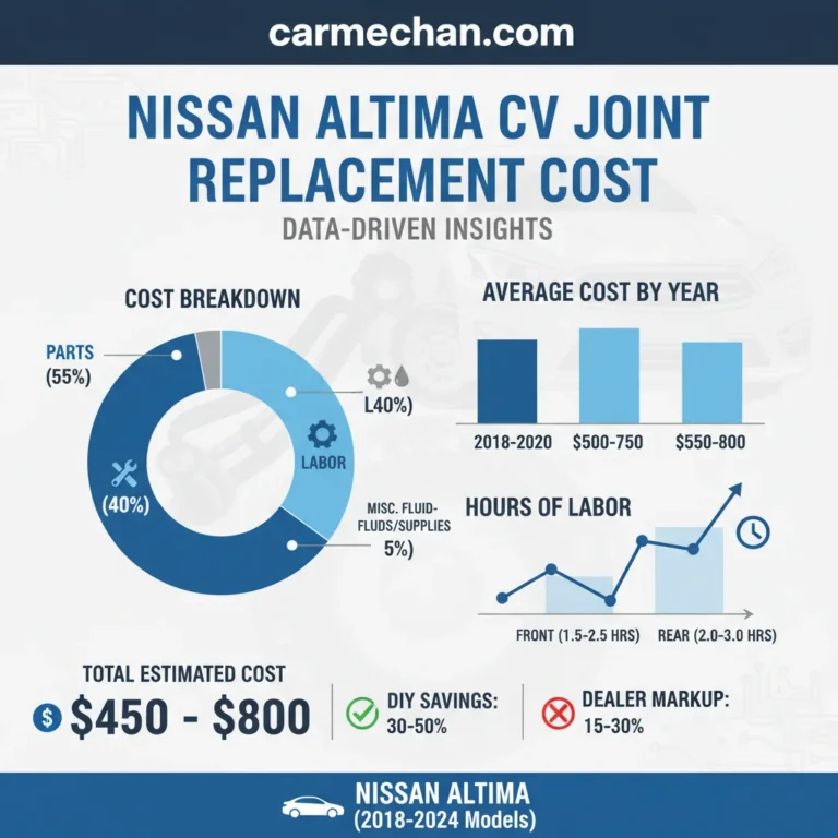 Nissan Altima CV Joint Replacement Cost: Real Case Study 2026