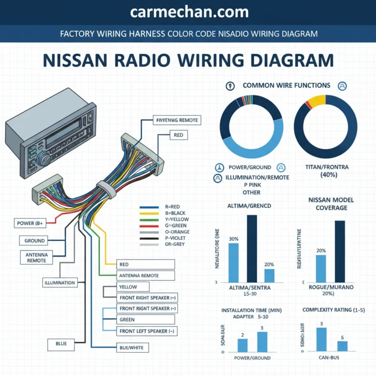 Nissan Radio Wiring Diagram Factory Harness Color Codes Explained
