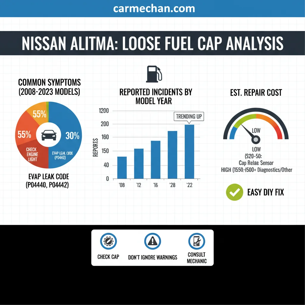 loose fuel cap nissan altima data visualization chart