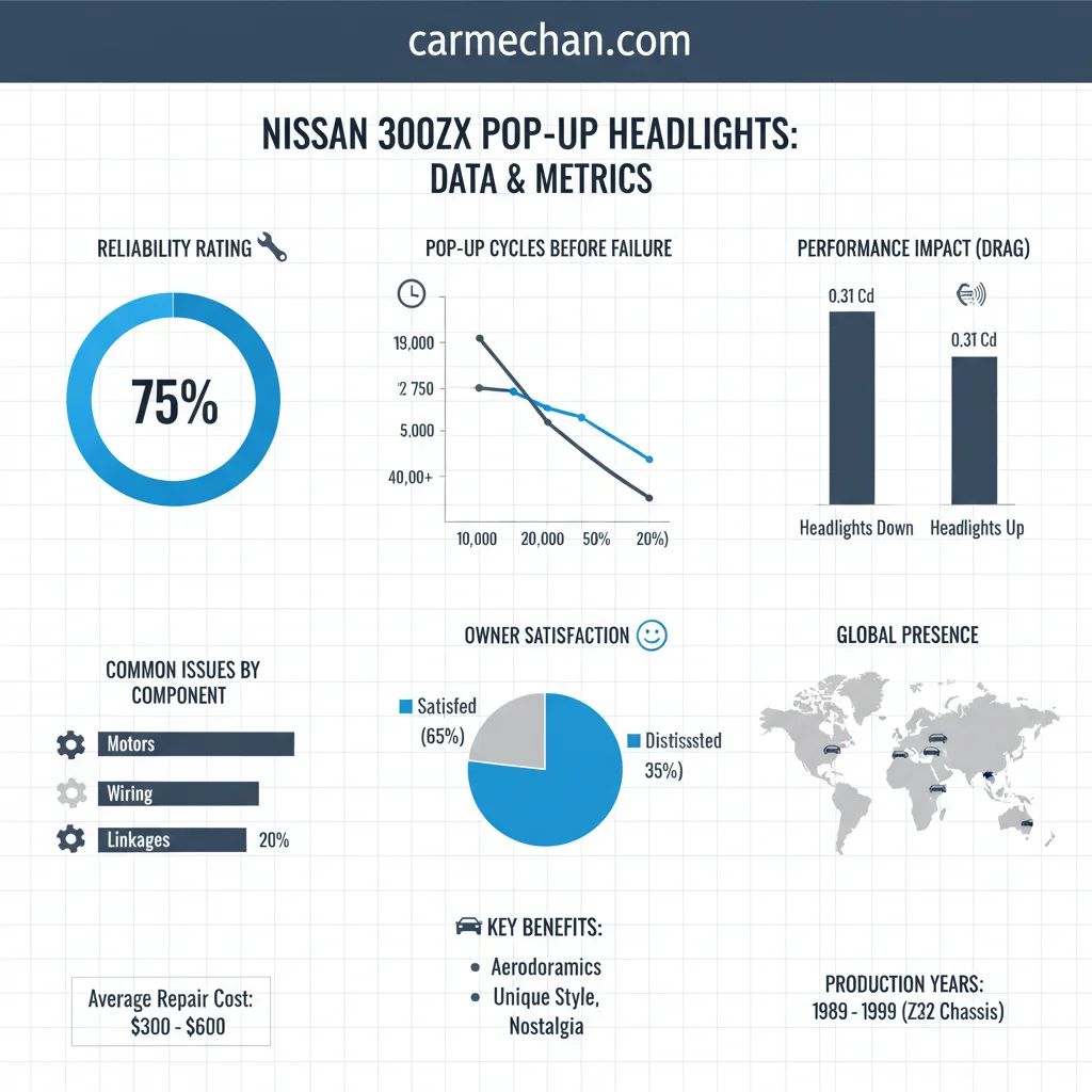 nissan 300zx pop up headlights data visualization chart