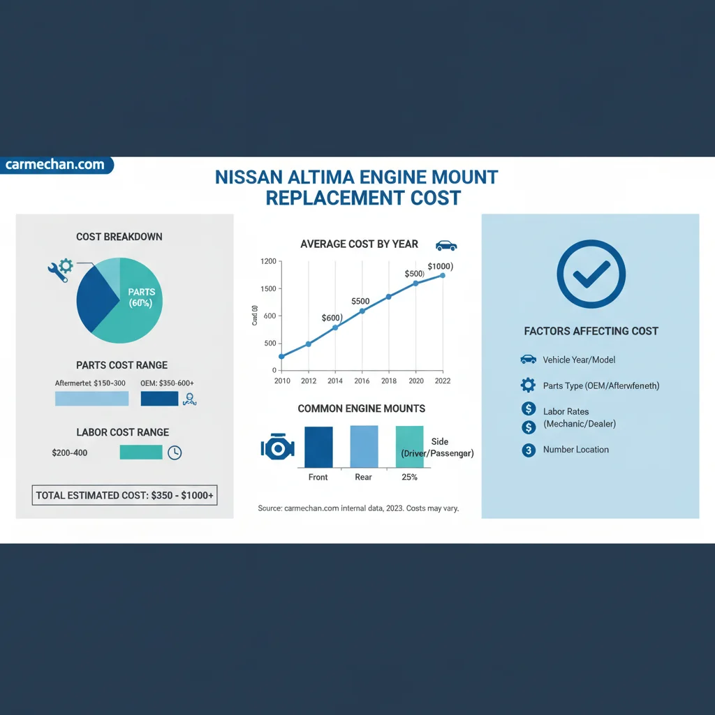 nissan altima engine mount replacement cost data visualization chart