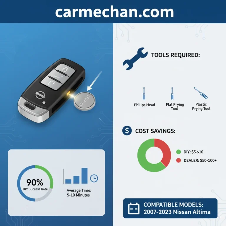 Nissan Altima Key Fob Battery Replacement: Real World Case Study 2026