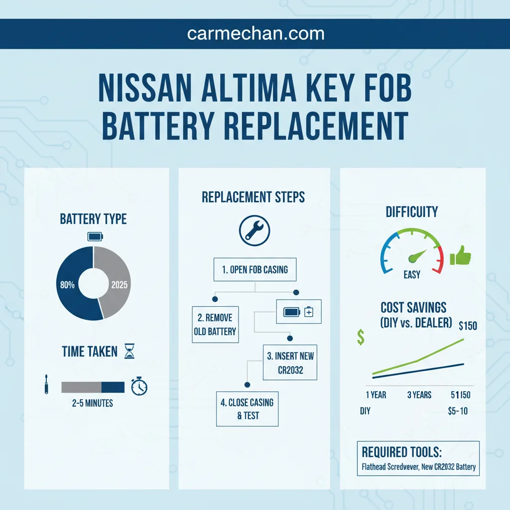 nissan altima key fob battery replacement data visualization chart