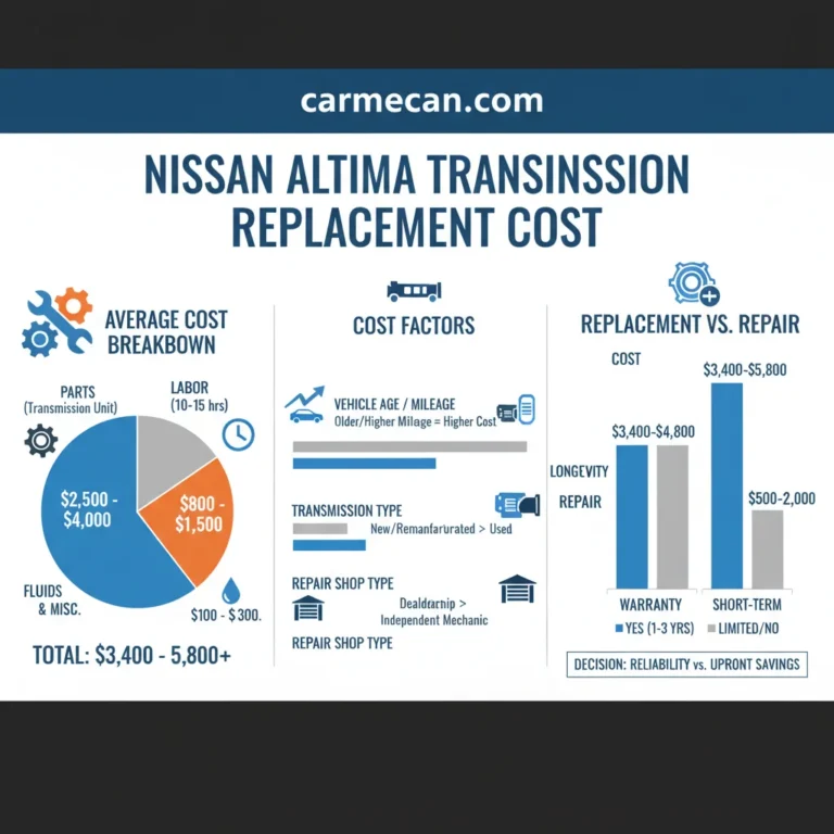 Nissan Altima Transmission Replacement Cost Actual Expense Breakdown