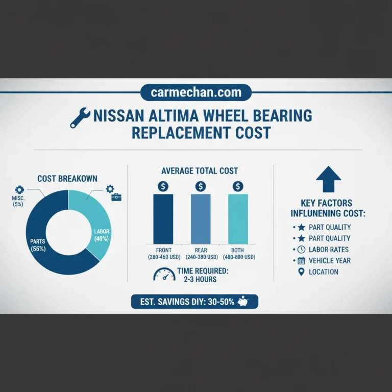 Nissan Altima Wheel Bearing Replacement Cost: Real Experience 2026