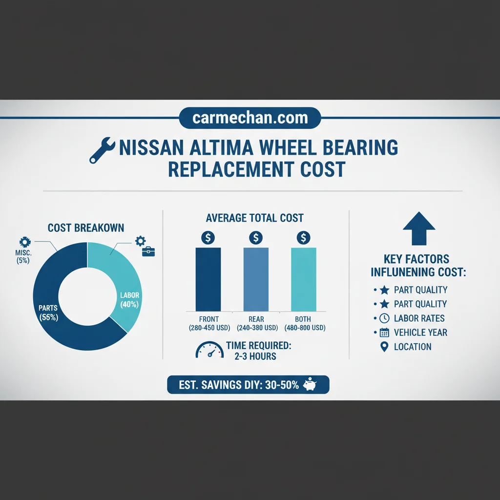 Nissan Altima Wheel Bearing Replacement Cost Real Experience