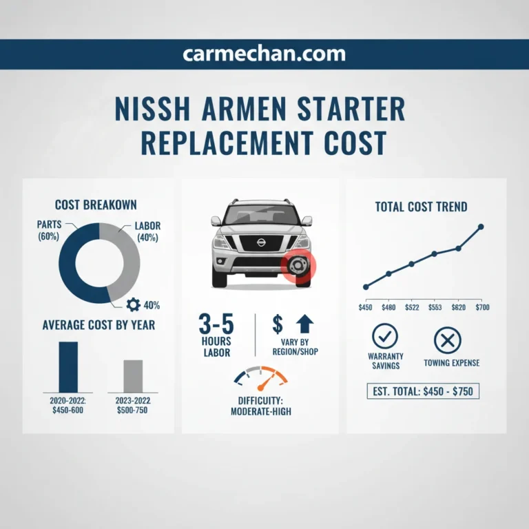 Nissan Armada Starter Replacement Cost: Real-World Breakdown 2026