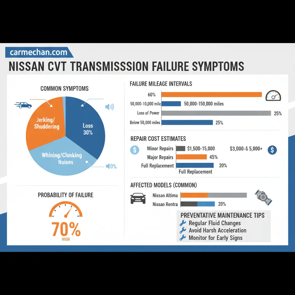 nissan cvt transmission failure symptoms data visualization chart