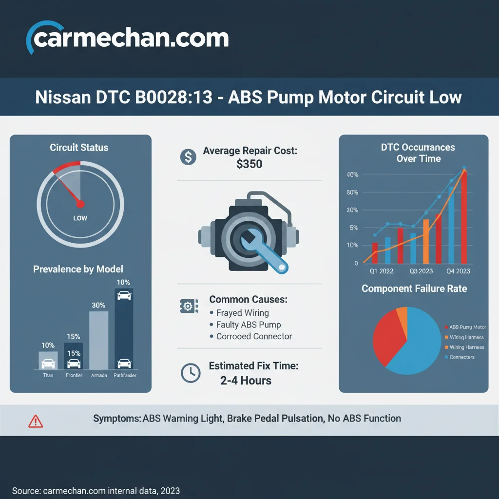 nissan dtc b0028:13 data visualization chart