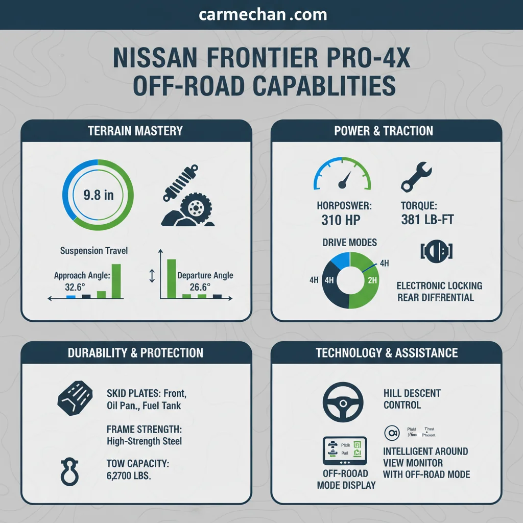 nissan frontier pro 4x off road data visualization chart