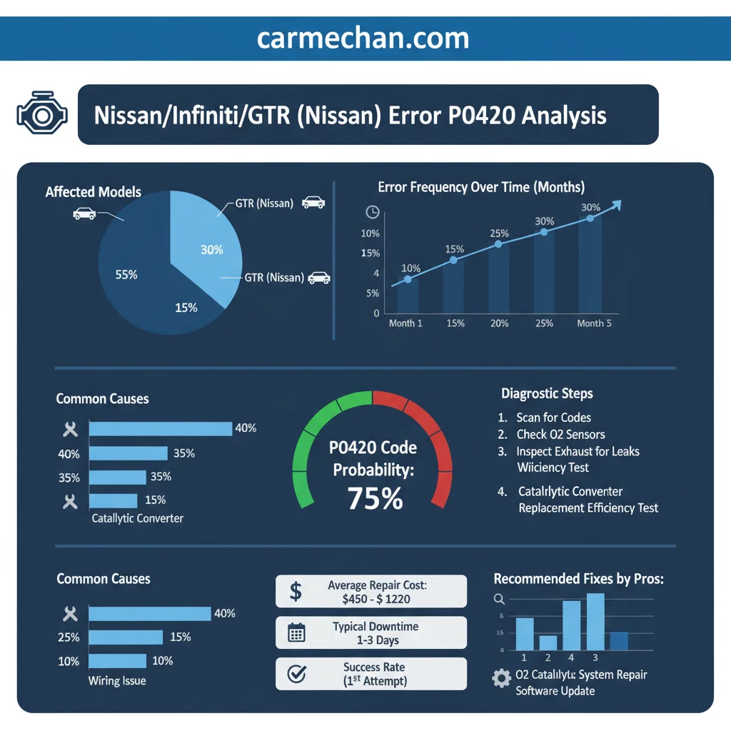 nissan/infiniti/gtr (nissan) error p0420 data visualization chart