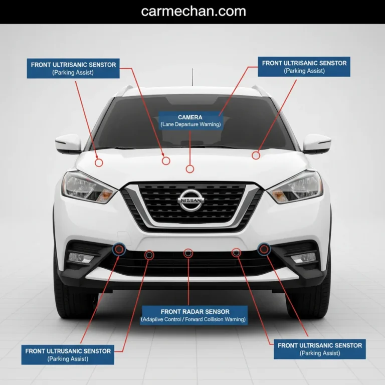 Nissan Kicks Front Sensor Locations: Visual Guide 2026