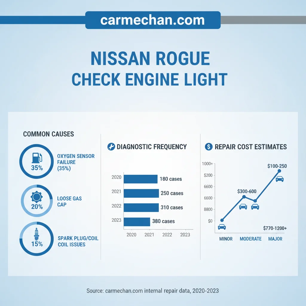 nissan rogue check engine light data visualization chart