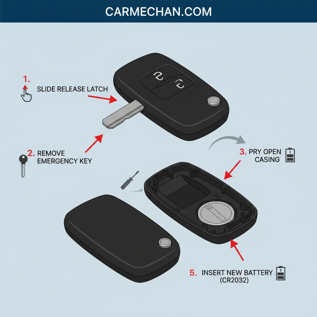 nissan rogue key battery low annotated diagram