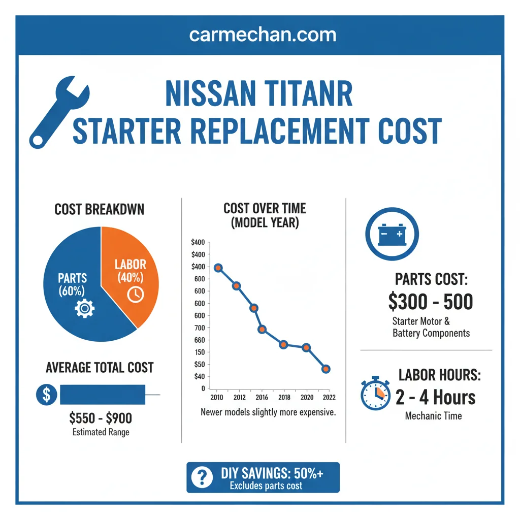 nissan titan starter replacement cost data visualization chart