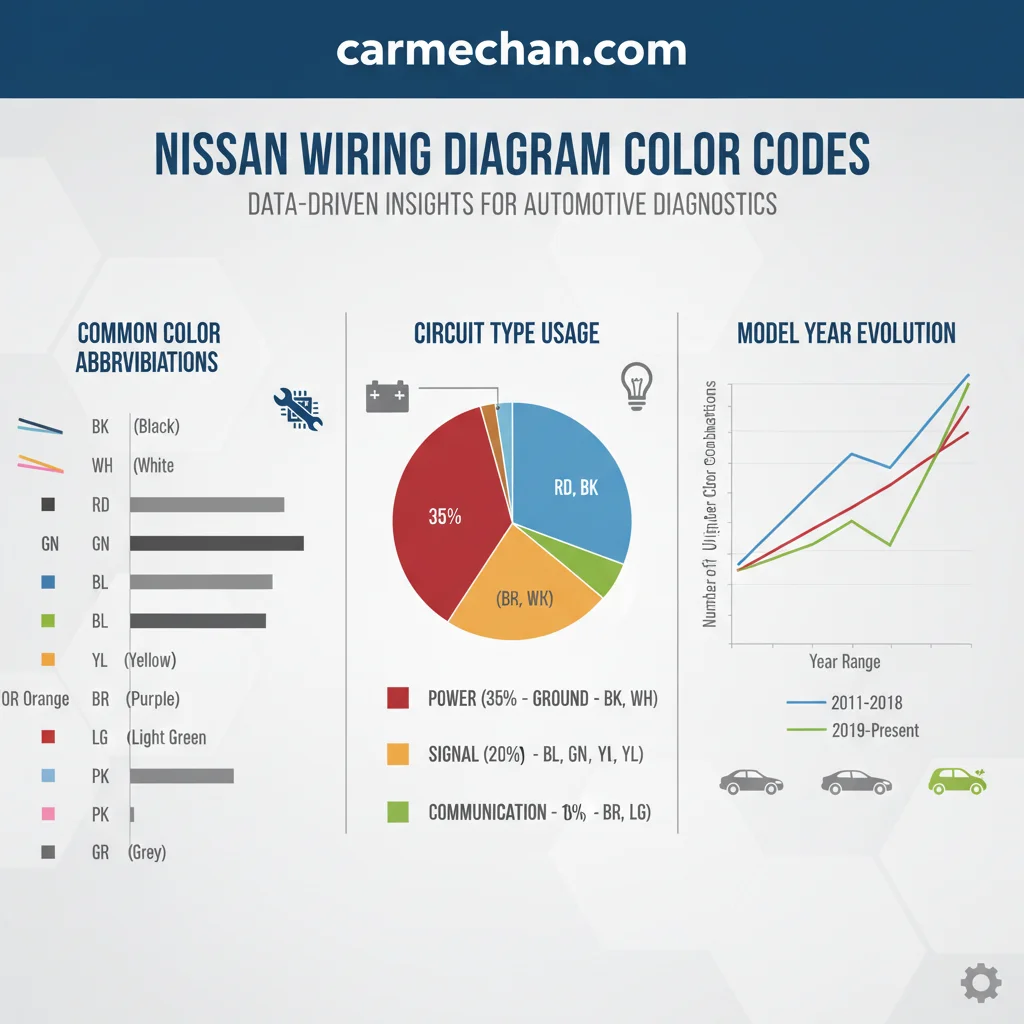 nissan wiring diagram color codes data visualization chart