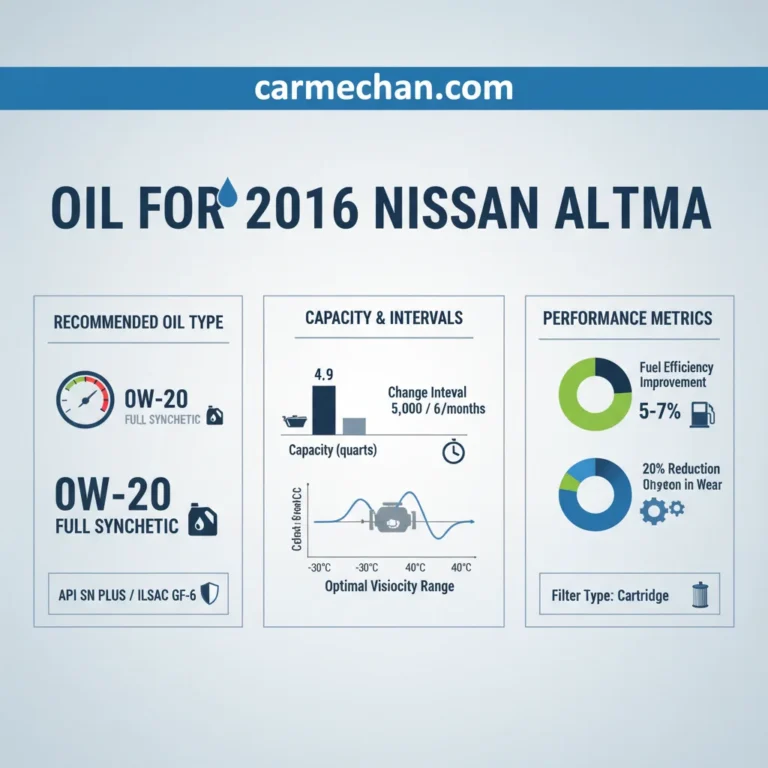 Best Oil for 2016 Nissan Altima: Real-World Performance Guide 2026