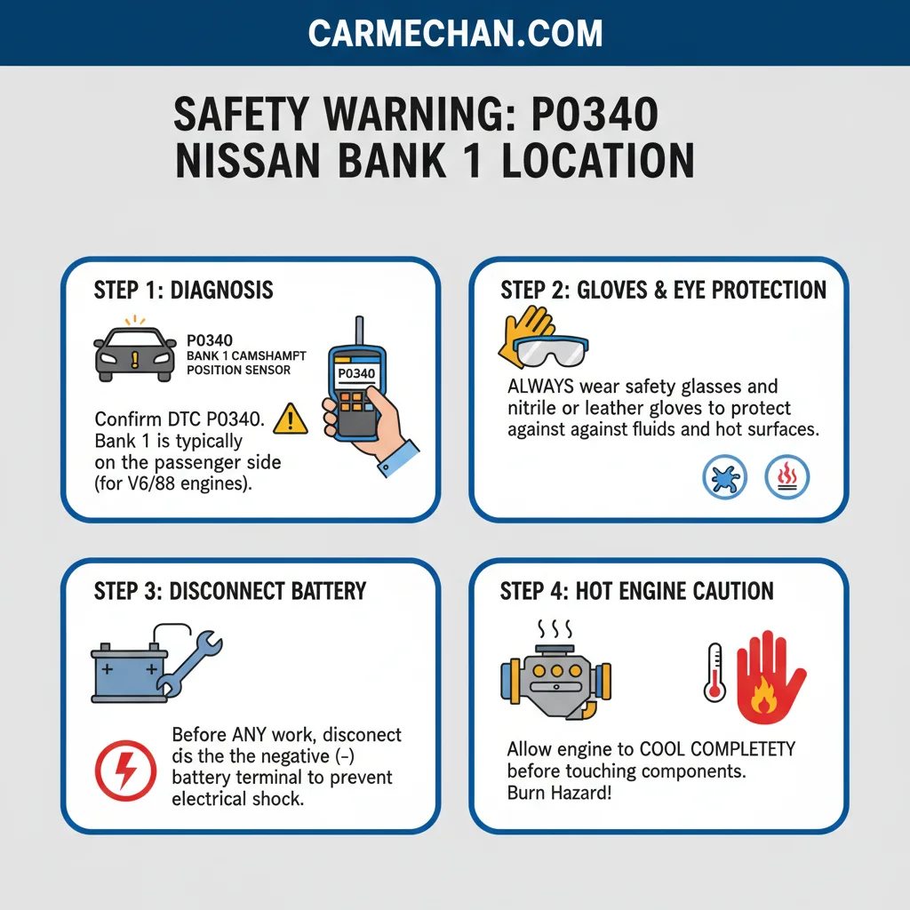 p0340 nissan bank 1 location safety warning infographic
