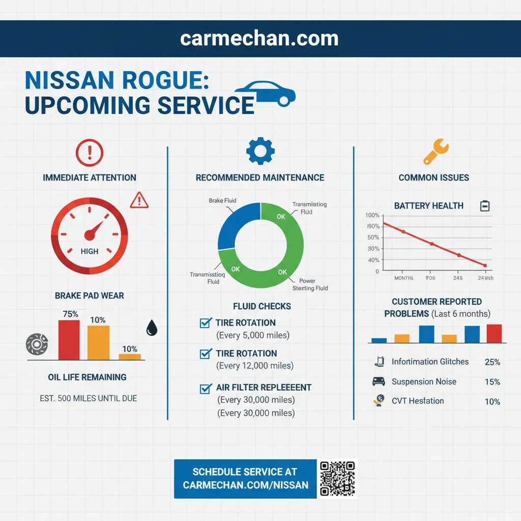 service due now nissan rogue data visualization chart