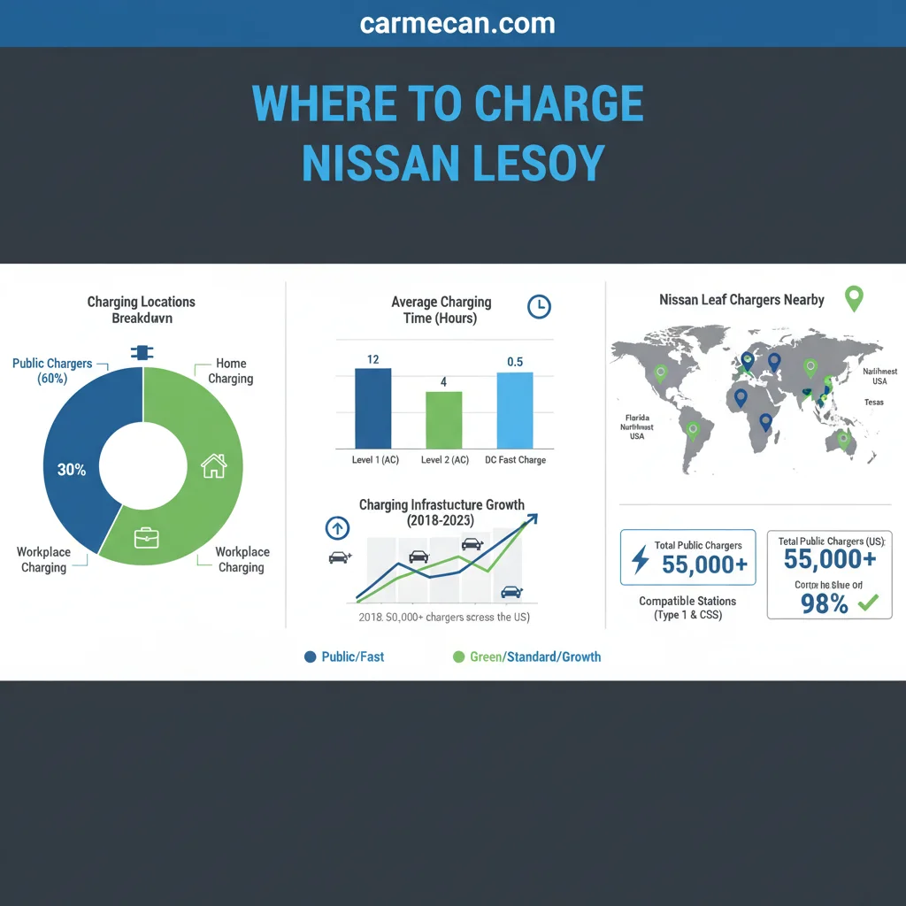 where to charge nissan leaf data visualization chart
