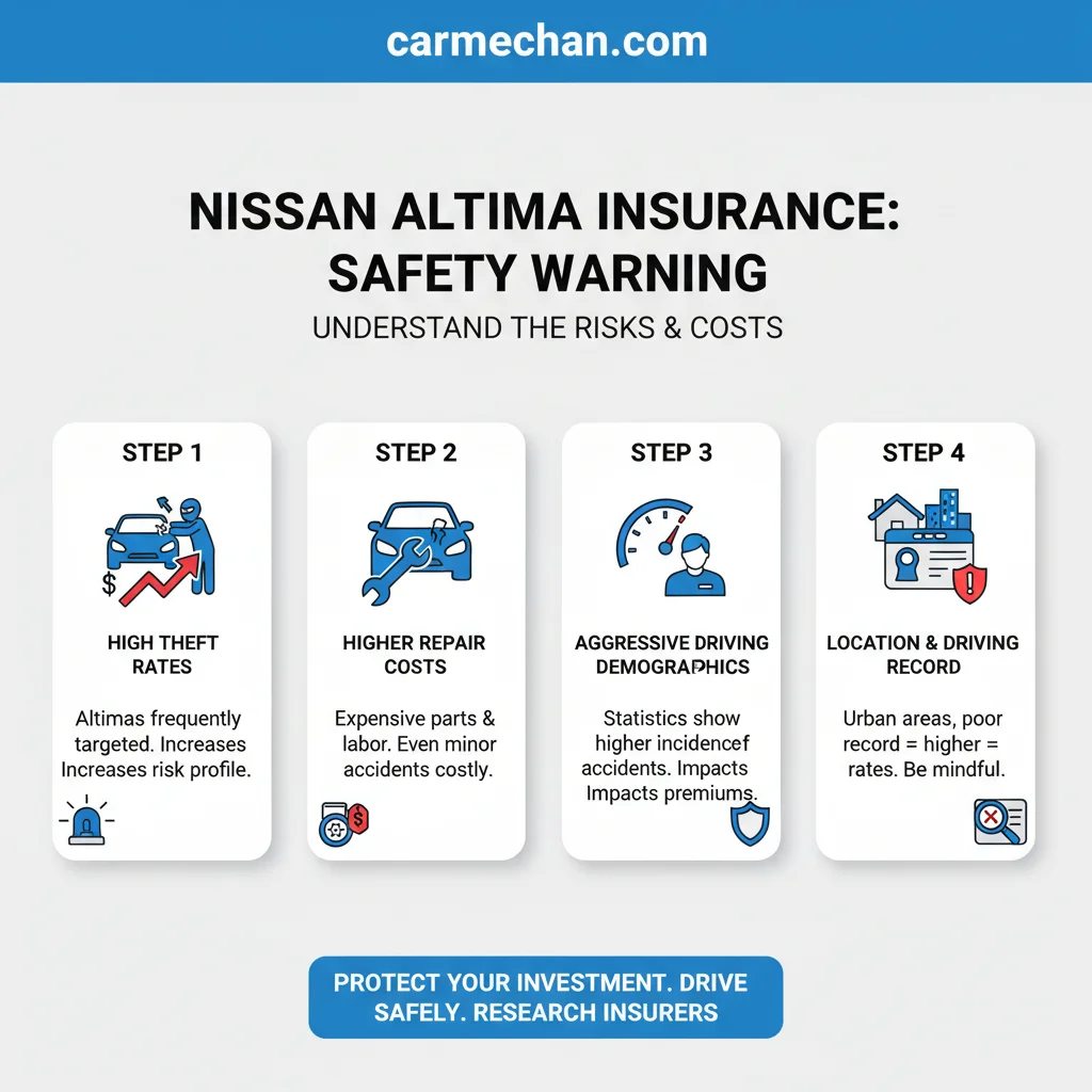 why is nissan altima insurance so high safety warning infographic