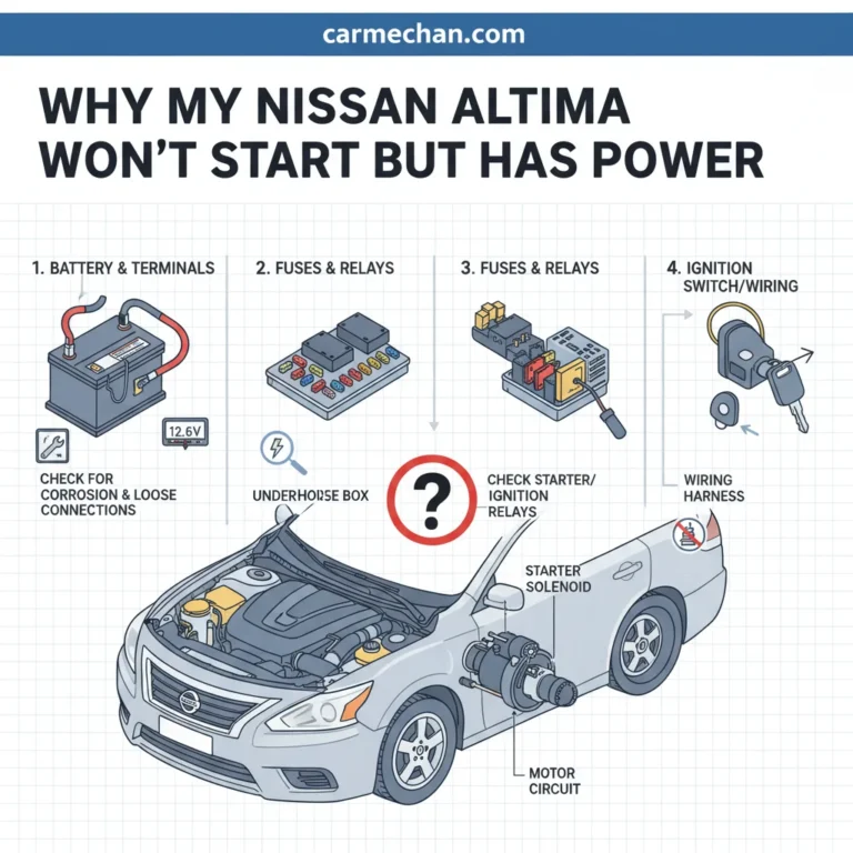 Why My Nissan Altima Won’t Start But Has Power Explained