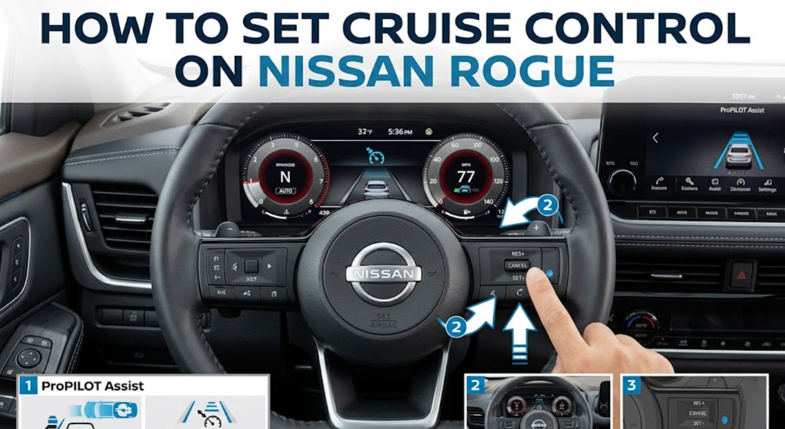 how to set cruise control on nissan rogue