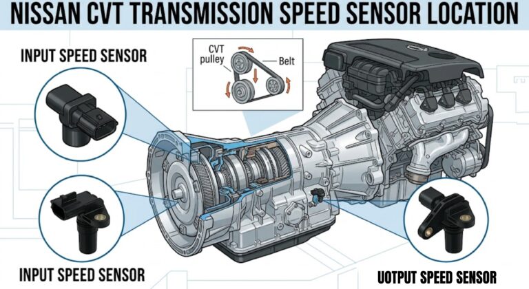 nissan cvt transmission speed sensor location