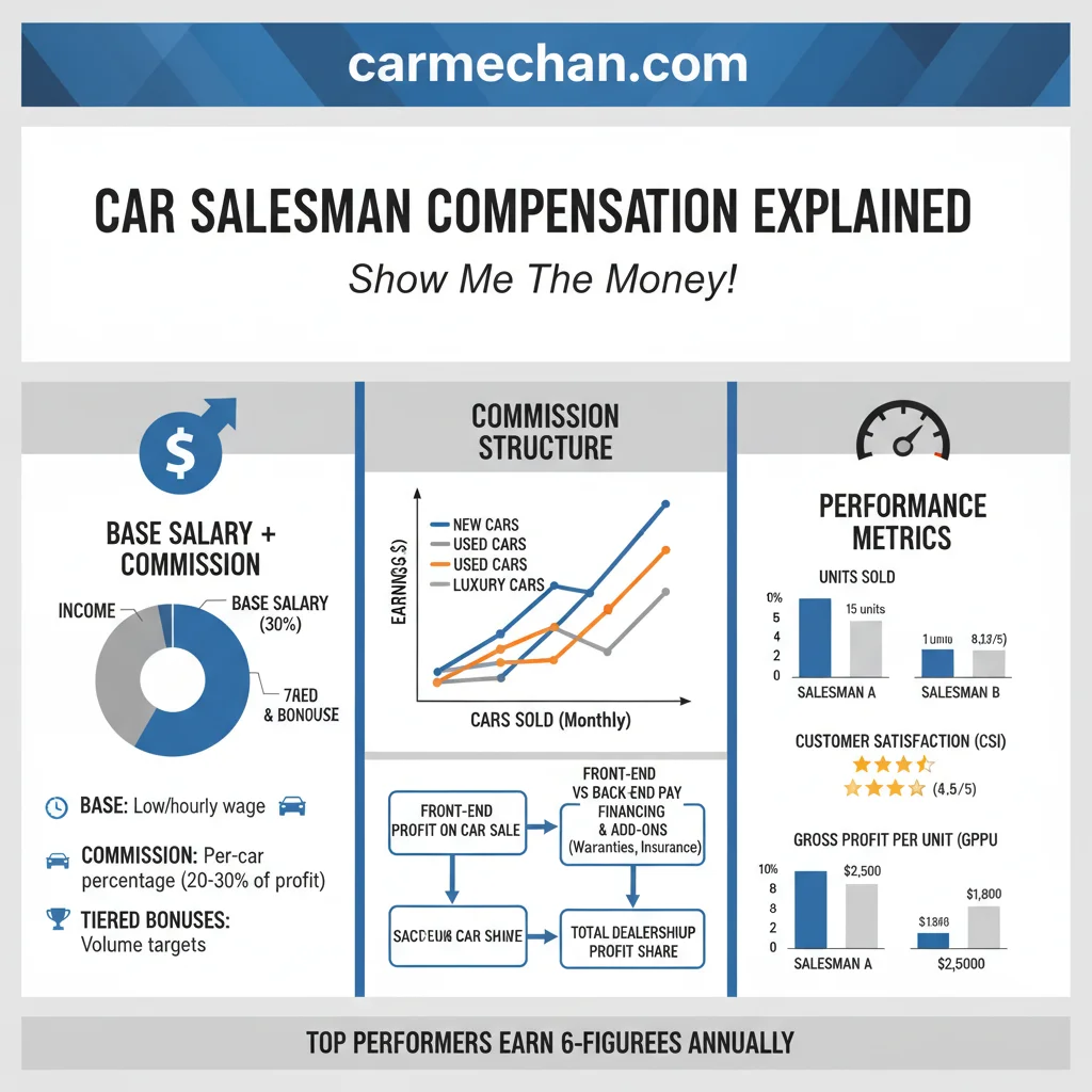 how do car salesman get paid data visualization chart