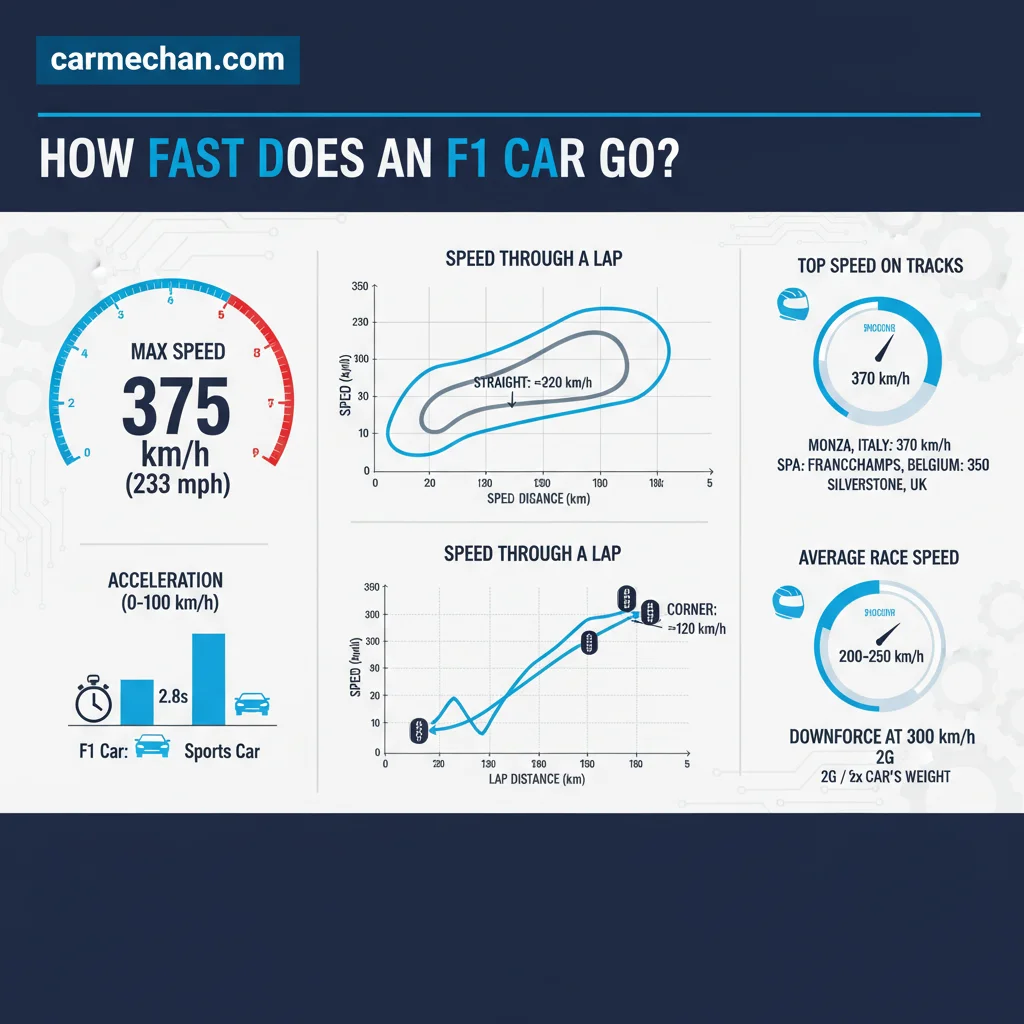 how fast does a f1 car go data visualization chart