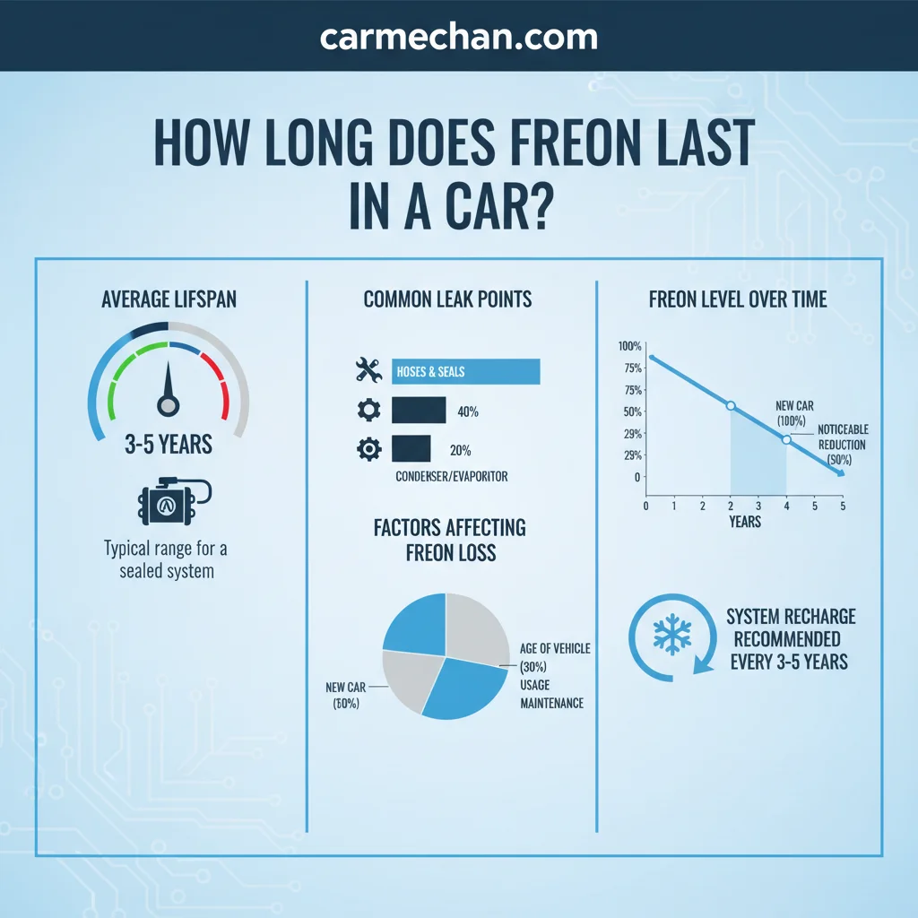 how long does freon last in a car data visualization chart