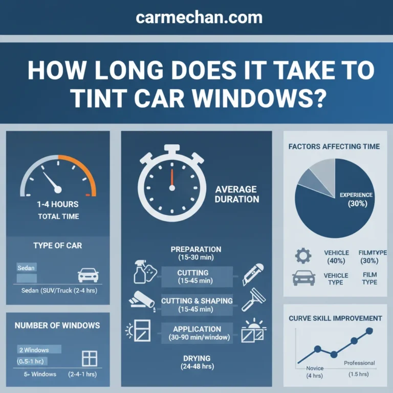 How Long Does It Take To Tint Car Windows in 2026