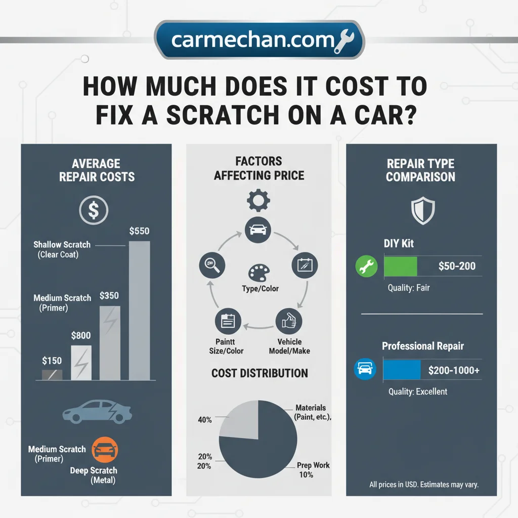 how much does it cost to fix a scratch on a car data visualization chart