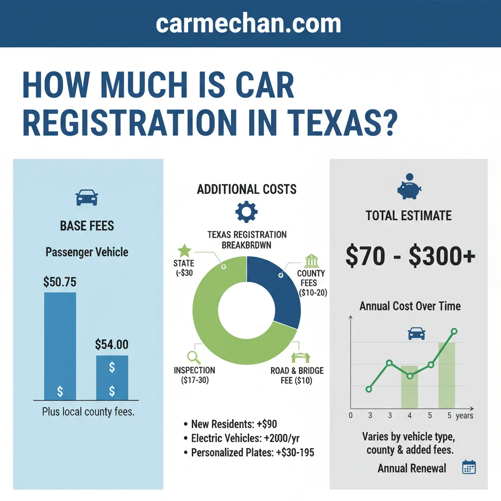 How Much Is Car Registration In Texas For 2026 Vehicles
